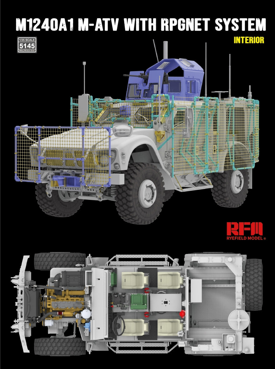 Rye Field Modèle 5145 M1240A1 MATV avec système RPGNET (intérieur complet) 1/35 – image 2