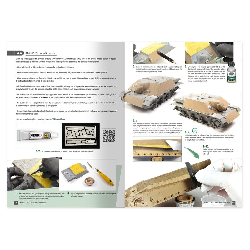 AMMO by Mig Jimenez 6311 ZIMMERIT The Ultimate Modeling Guide (English)