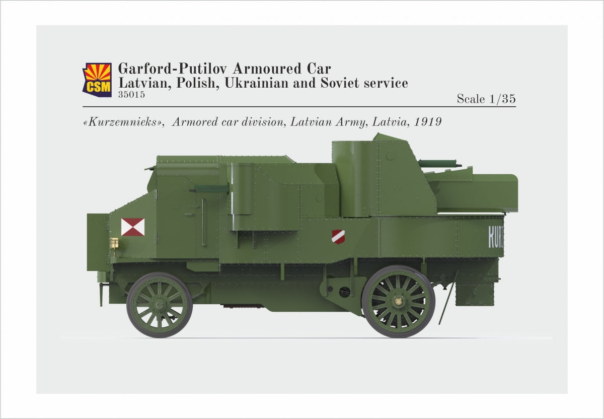 Copper State Models 35015 Garford-Putilov Armoured Car, Latvian, Polish, Ukrainian, Soviet Service 1/35 – imagen 3