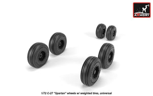 Armory Models AW72505 C-27 Spartan wheels w/ weighted tires 1/72 – Bild 2