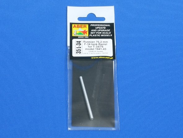 Aber 35L-034 Soviet tank barrel 76,2mm F-34 for T-34/76 model 1941-43 1/35 – zdjęcie 4