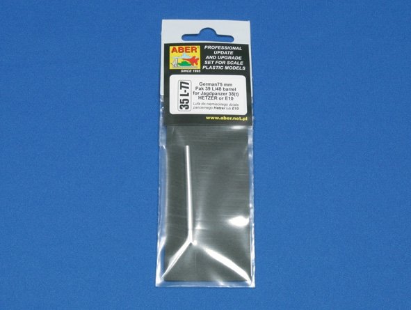 Aber 35L-077 German 75 mm Pak39 L/48 barrel for Hetzer or E10 1/35 – imagen 5