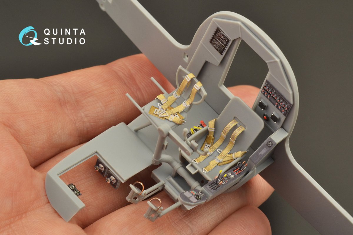 Quinta Studio QD48266 He 111H-3/H-6 3D-Printed &amp;amp; coloured Interior on decal paper ( ICM ) 1/48 – imagen 8