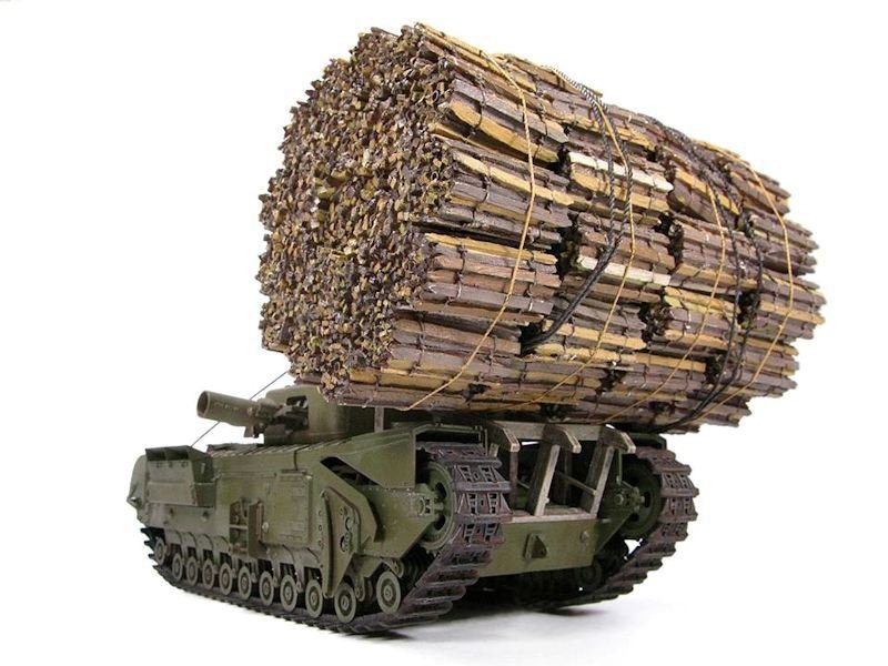 AFV Club 35288 CHURCHILL MK IV AVRE W FASCINE CARRIER FRAME 1/35 – image 3