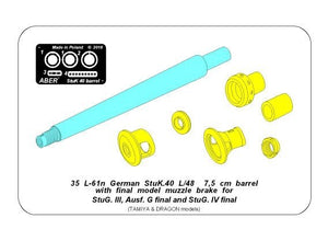 Aber 35L-061N Lufa do niemieckiego działa pancernego Stug.III, G i Stug.IV końcowych serii 1/35 – Bild 2