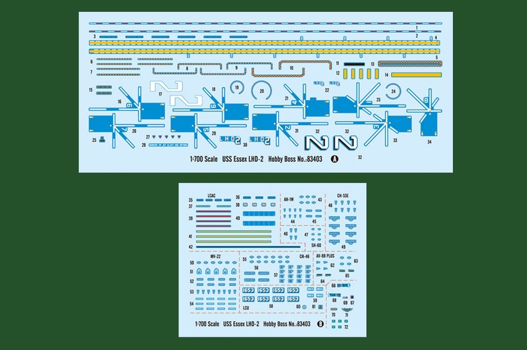 Hobby Boss 83403 USS Essex LHD-2 1/700 – imagen 4