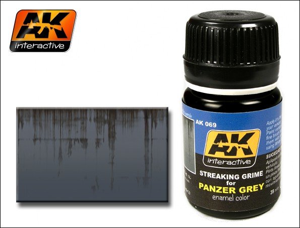 AK Interactive AK069 Streaking Grime pour Panzer Gray 35 ml