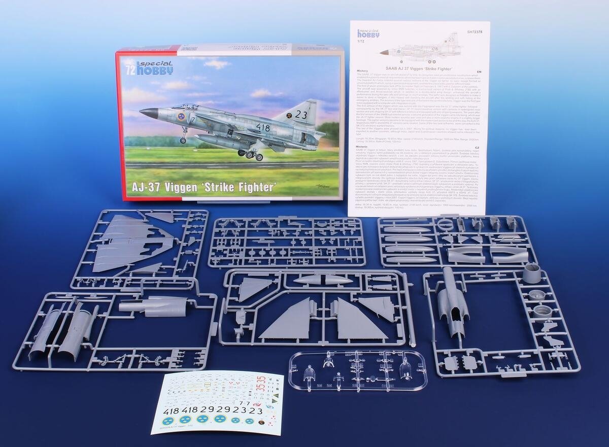 Special Hobby 72378 AJ-37 Viggen &amp;#39;Strike Fighter&amp;#39; 1/72 – image 6