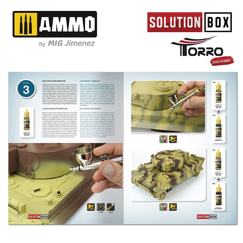 AMMO of Mig Jimenez 2414300000 SOLUTION BOX – WWII GERMAN TANKS – zdjęcie 10