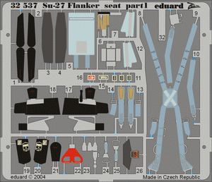 Eduard 32537 Su-27 Flanker seat 1/32 TRUMPETER – imagen 2