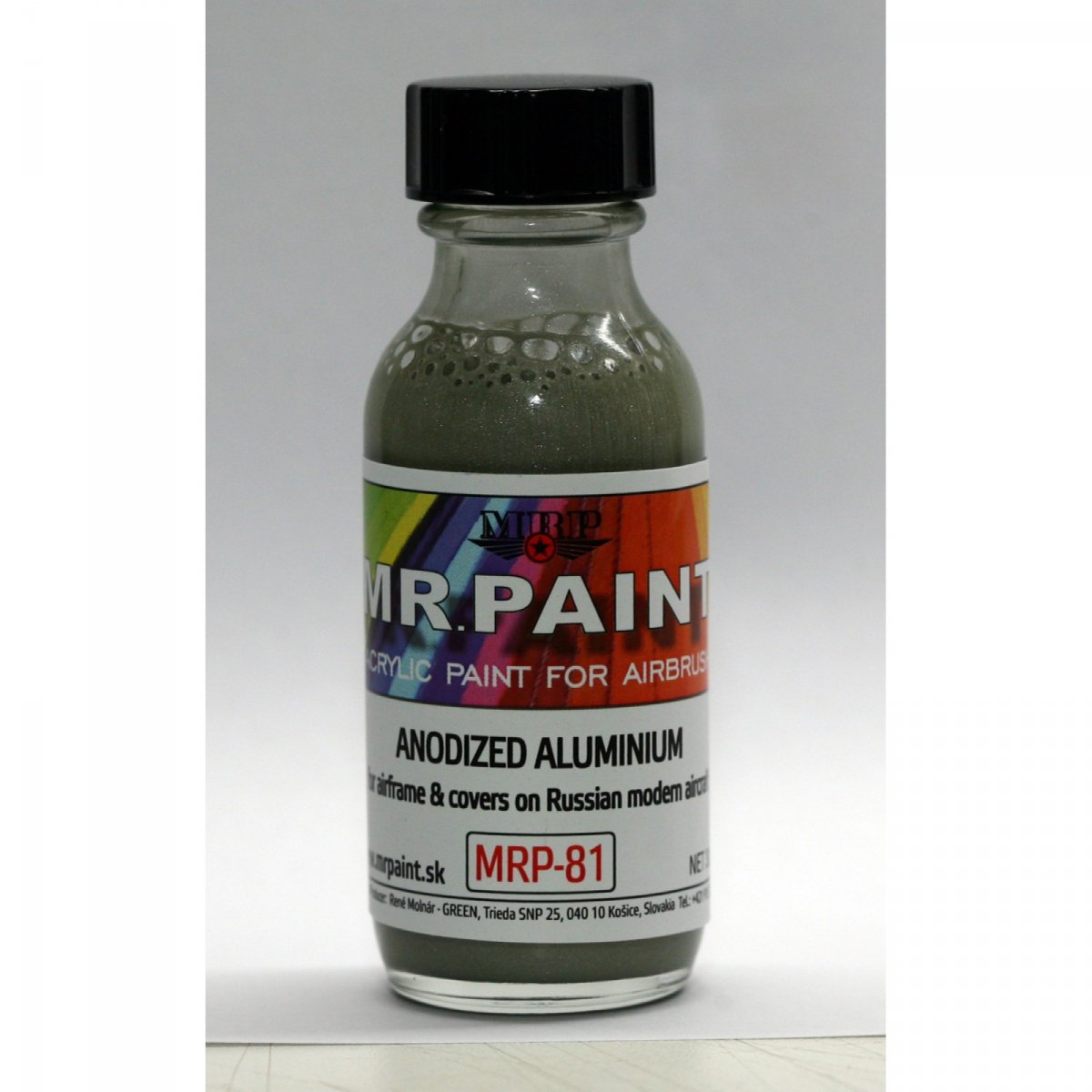 MR. Paint MRP-081 ANODIZED ALUMINIUM Metallic Russian aircraft 30ml – imagen 2