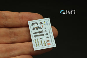 Quinta Studio QD72090 Fw 190D 3D-Printed &amp;amp; coloured Interior on decal paper (IBG models) 1/72 – immagine 5