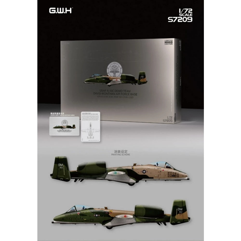 Great Wall Hobby S7209 A-10C Thunderbolt II 'USAF A-10C Demo Team Davis-Monthan Air Force Base 2021 1/72