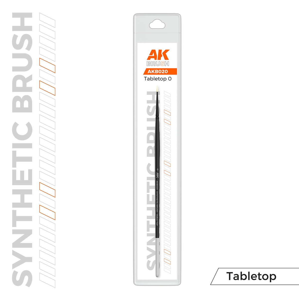 AK Interactive AKB020 AK SYNTHETIC TABLETOP BRUSH – 0 – zdjęcie 2