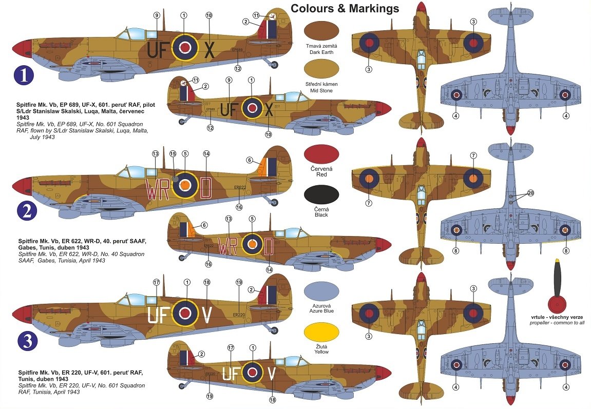 Kovozavody Prostejov KPM0257 Spitfire Mk.VB „Aboukir“ 1/72 – imagen 2