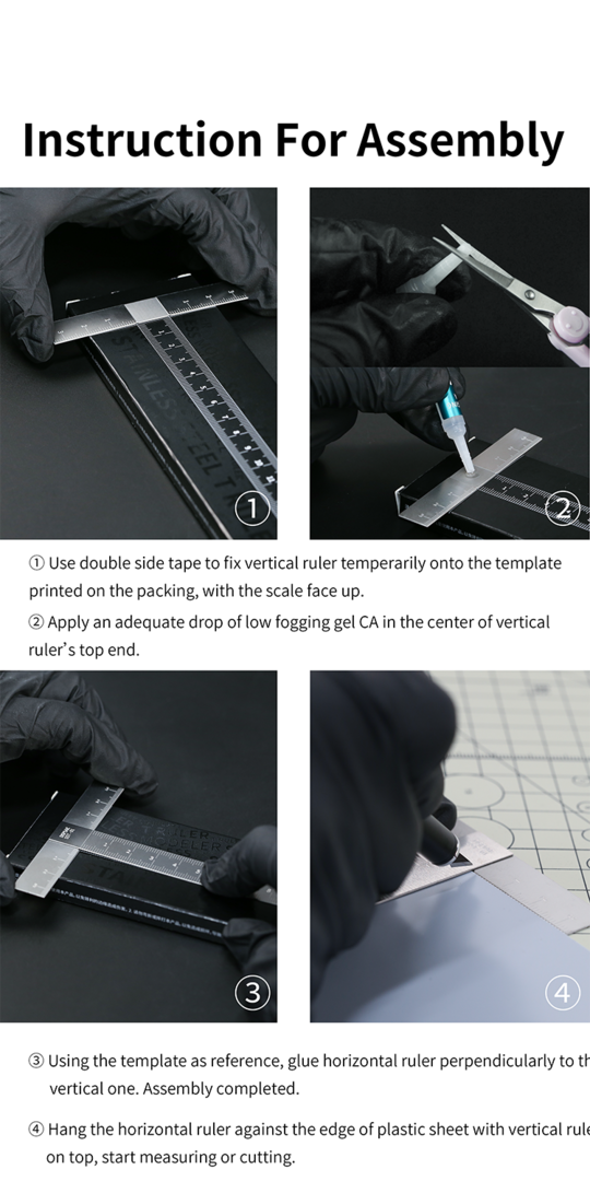 DSPIAE SST-01 Stainless Steel T-Ruler – immagine 6