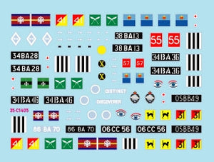 Star Decals 35-C1405 Ferret Mk 2/2 and Mk 2/3 Scout Cars. Malaya and Indonesia - Emergency and Confrontation in 1950-60s 1/35 – zdjęcie 2
