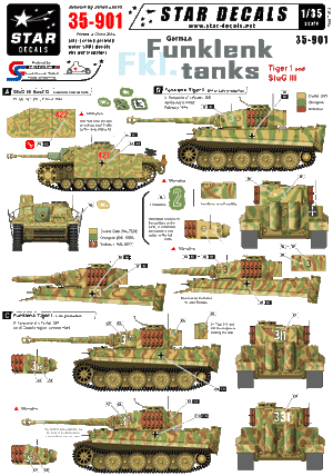 Star Decals 35-901 Chars Funklenk (fkl) allemands 1/35