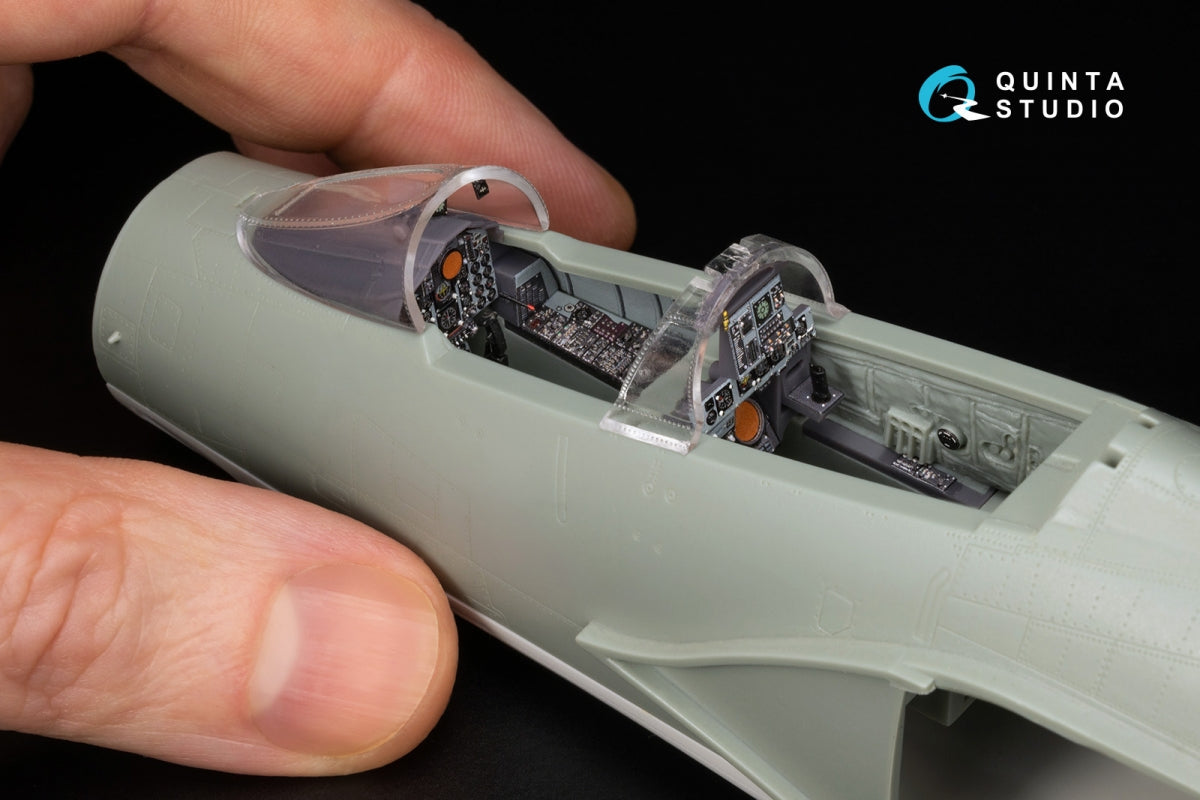 Quinta Studio QD+48489 F-4J Phantom II 3D-Printed &amp;amp; coloured Interior on decal paper (Academy) (with 3D-printed resin parts) 1/48 – Bild 13