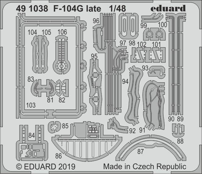 Eduard 491038 F-104G late 1/48 KINETIC MODEL – imagen 2