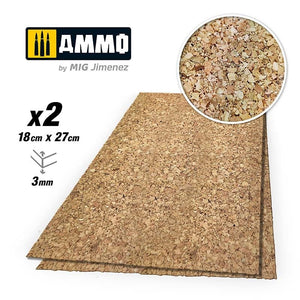 Munitions Mig Jimenez 8843 Create Cork à grain épais 2x3 mm