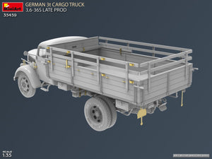 MiniArt 35459 German 3t Cargo Truck 3.5-36s Late Production 1/35 – immagine 6