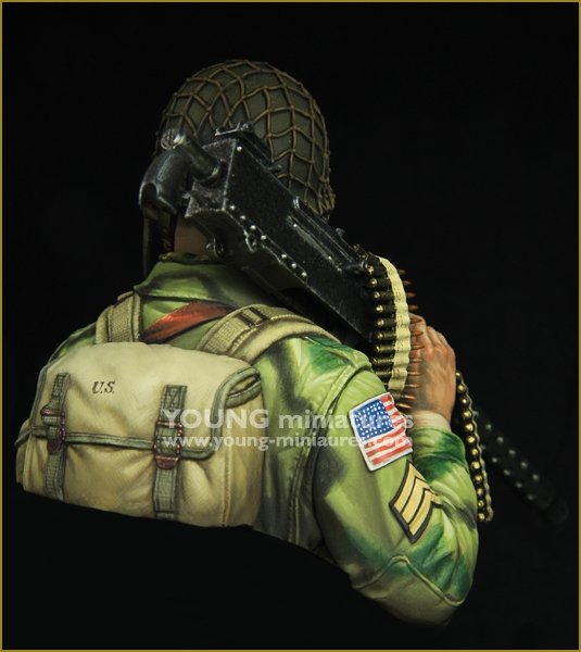 Young Miniatures YM1873 WW2 US AIRBORNE avec M1919 1/10 – image 5