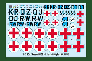 Hobby Boss 80182 German Fi-156 D-1 &amp;quot;White Stork&amp;quot; ambulance 1/35 – zdjęcie 3