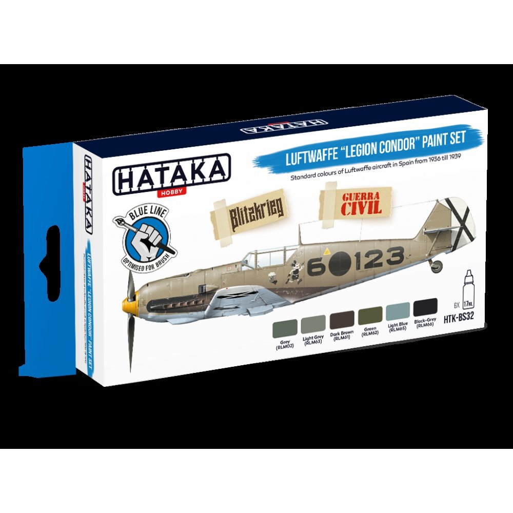 Hataka HTK-BS32 Luftwaffe &amp;quot;Légion Condor&amp;quot; set de peinture (6x17ml) – image 2