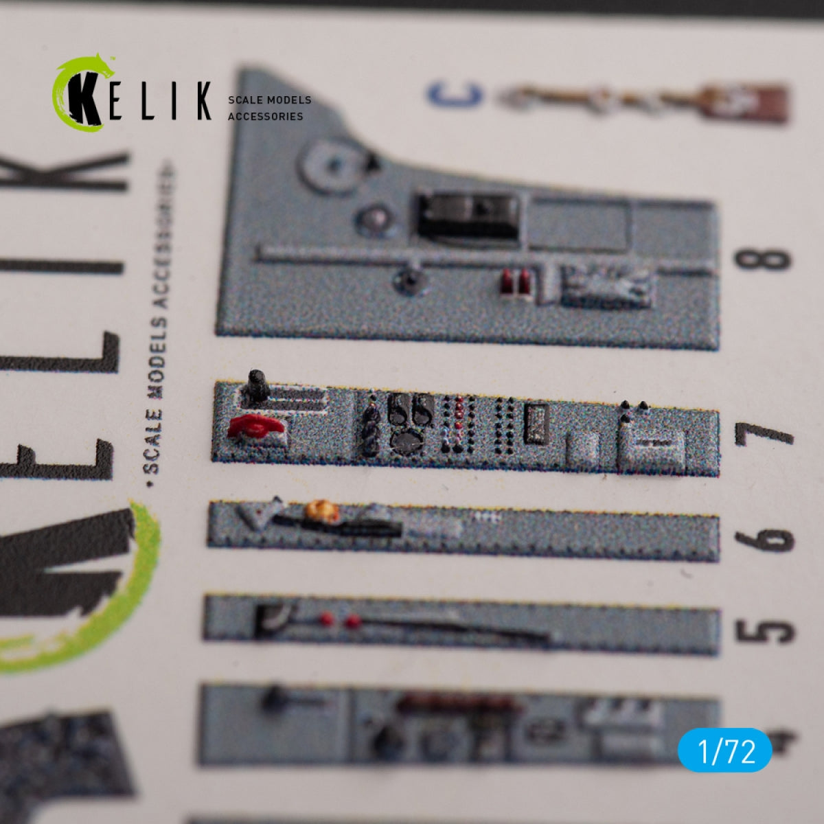 KELIK K72153 Hawker Sea Fury FB.11 - interior 3D decals for Trumpeter kit 1/72 – imagen 4