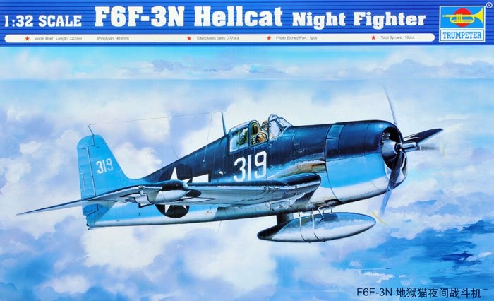 Trumpeter 02258 F6F-3N Hellcat (1/32) 