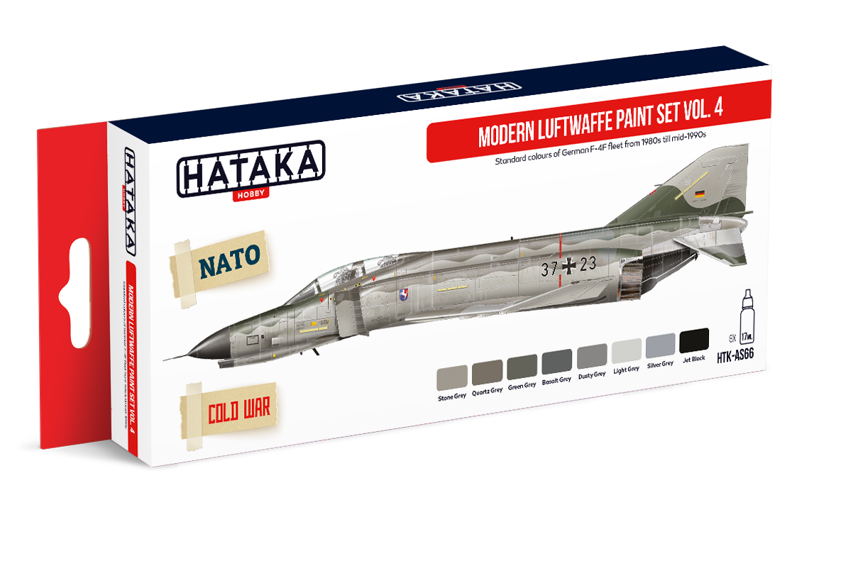 Hataka HTK-AS66 Modern Luftwaffe paint set vol. 4 (8x17ml) – zdjęcie 2