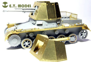 E.T. Model E35-015 WWII German Panzerjager I Fighting Compartment Armor Plates（Late version）(For DRAGON 6230) 1/35 – Bild 2