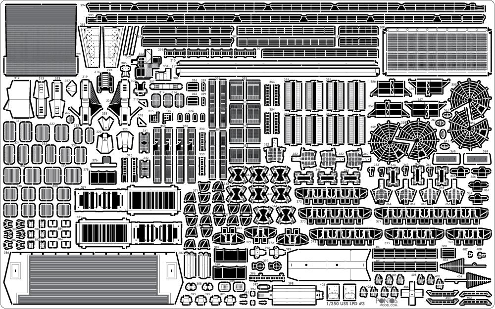 Pontos 35016F1 USS San Antonio Class LPD Detail Up Set 1/350 – immagine 14
