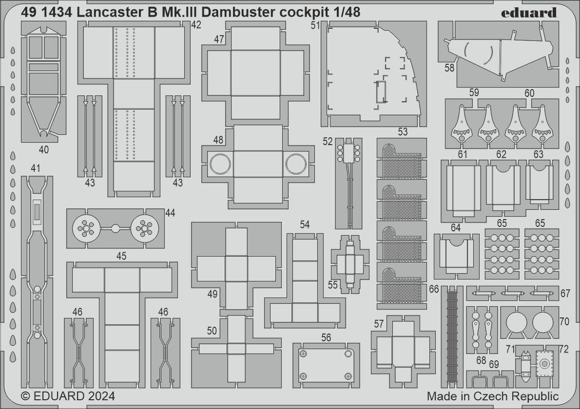 Eduard BIG49412 Lancaster B Mk. III Dambuster PART I HONG KONG MODELS 1/48 – zdjęcie 3