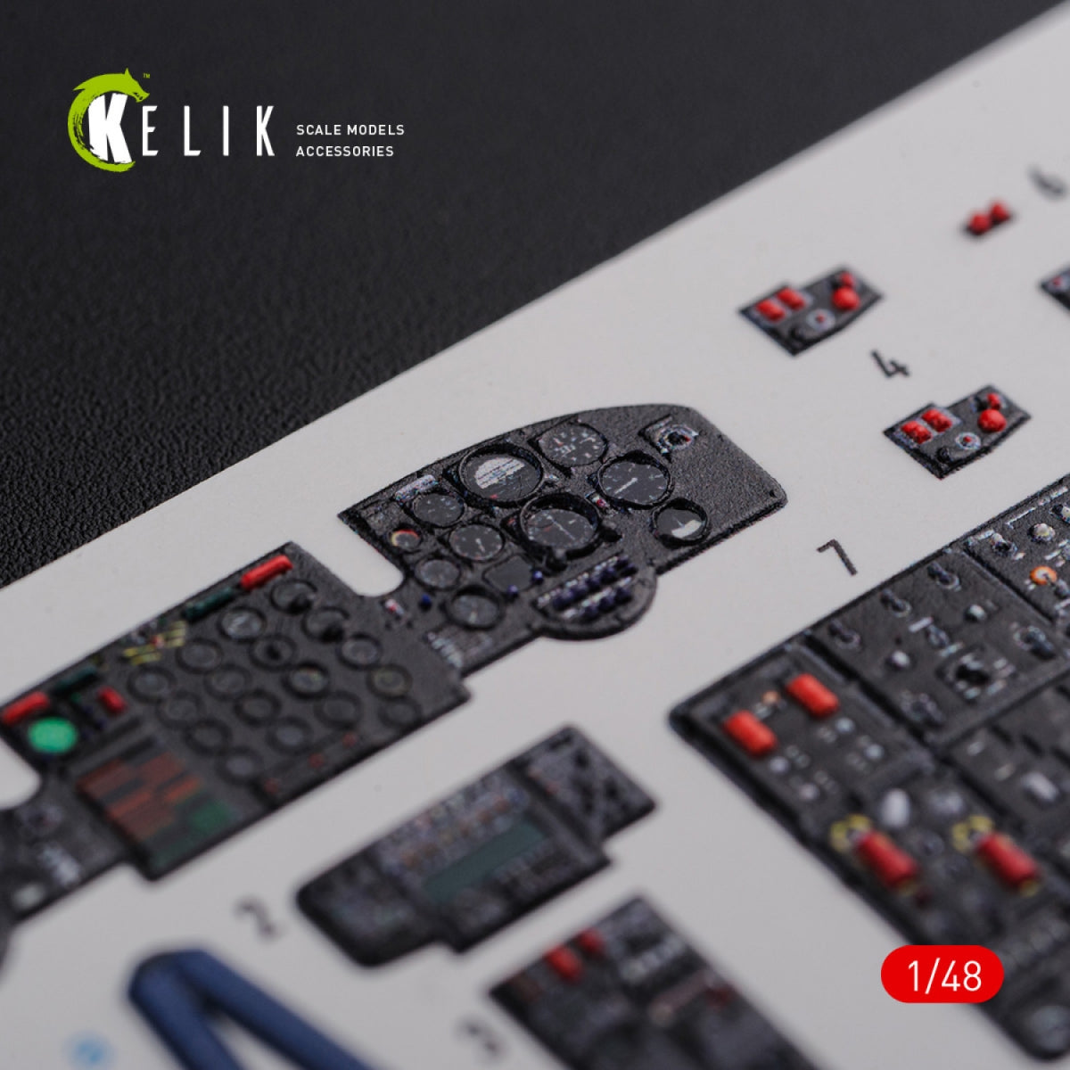 KELIK K48093 CH-47F interior 3D decals for Italeri kit 1/48 – Bild 4