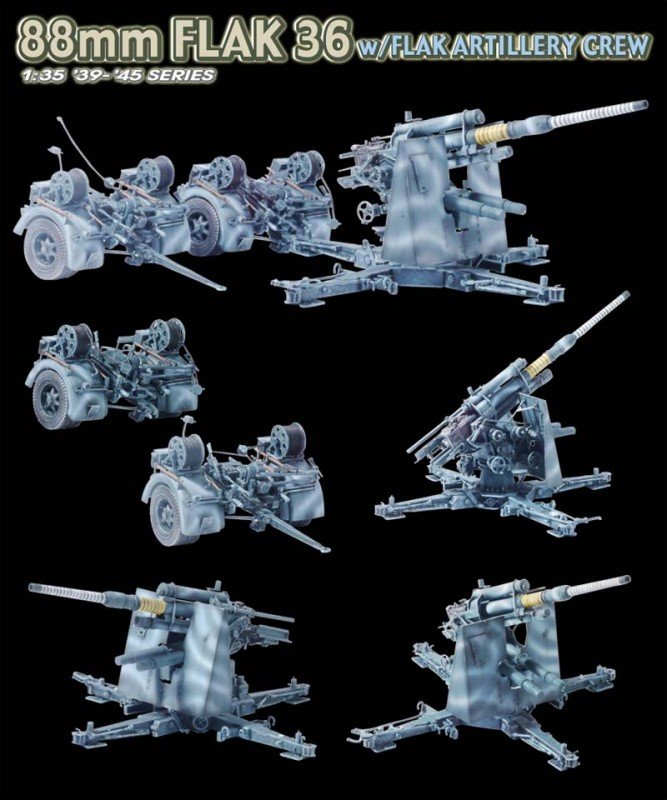 Dragon 6260 88mm Flak 36 1/35 – imagen 3