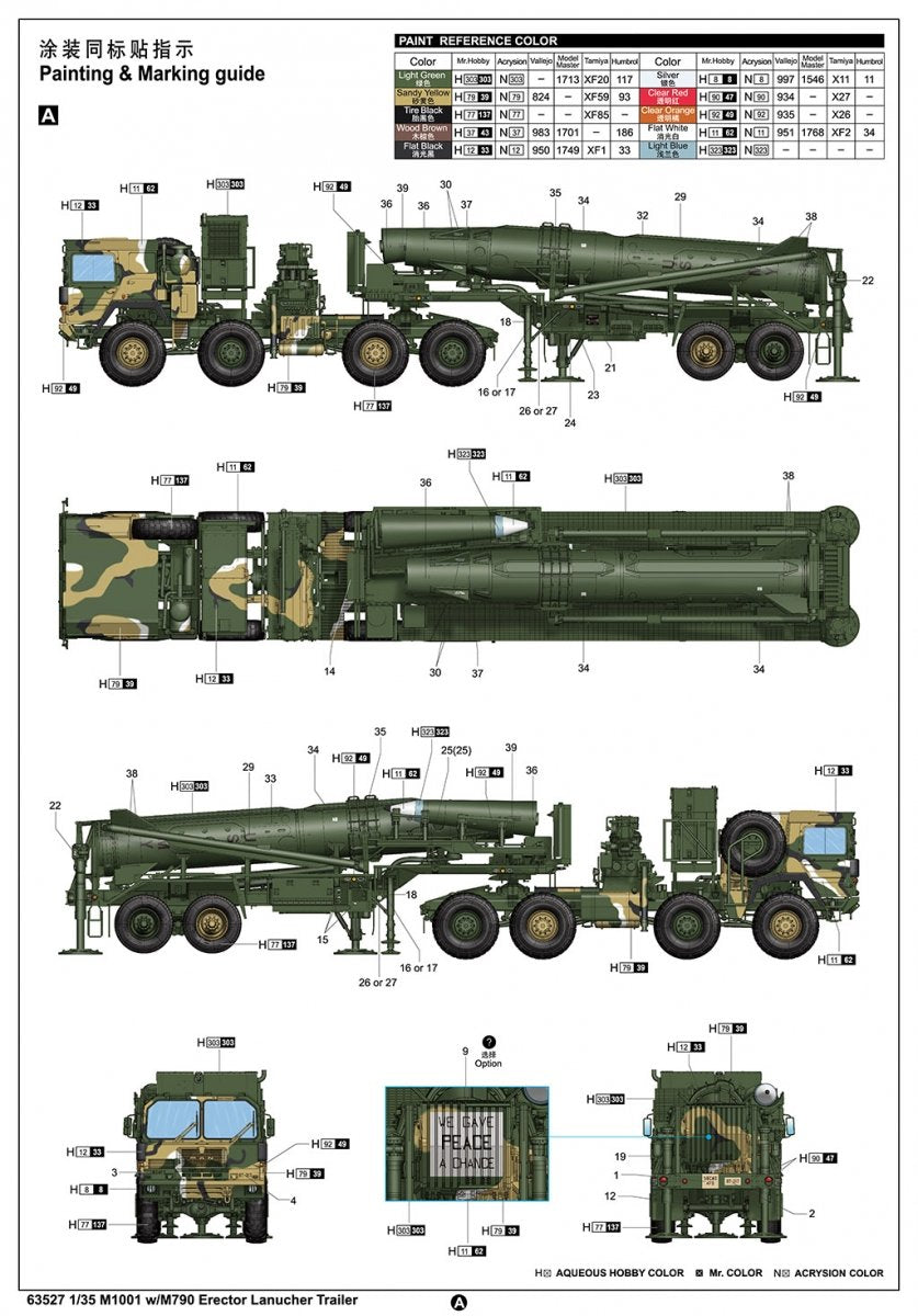 I Love Kit 63527 M1001 W/M790 Erector Lanucher Trailer 1/35 – imagen 5