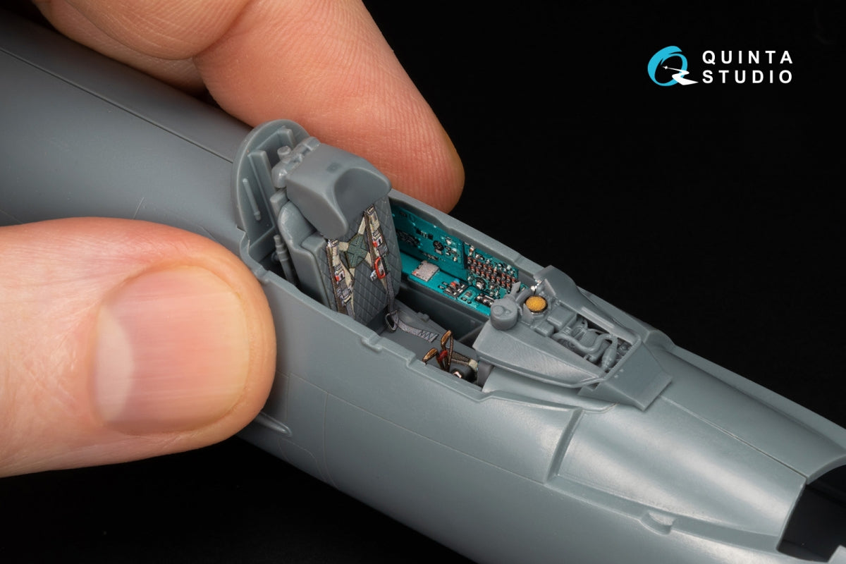Quinta Studio QD+48578 MiG-21MF Fishbed-J (Gorkiy plant) 3D-Printed &amp;amp; coloured Interior on decal paper (Eduard) (with 3D-printed resin parts) 1/48 – zdjęcie 14