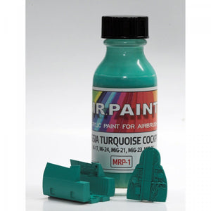 MR. Paint MRP-001 Russia Turquoise cockpit Mi-17/24, MIG-21/23/25/31 30ml – Bild 4