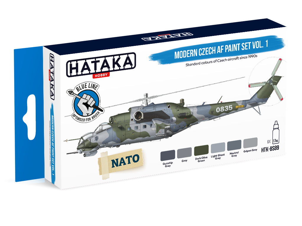Hataka Hobby HTK-BS89 Modern Czech AF paint set vol. 1 (6x17ml) – imagen 2