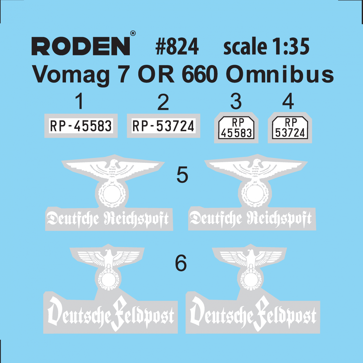 Roden 824 Vomag Omnibus 7 OR 660 1/35 – imagen 5