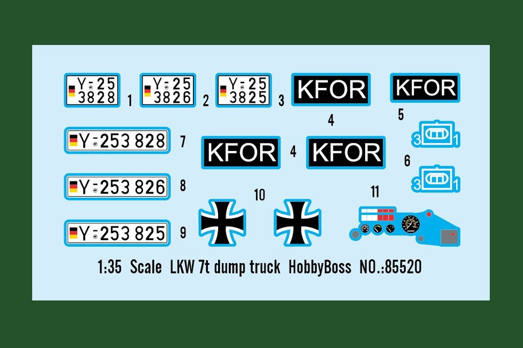 Hobby Boss 85520 LKW 7t dump truck 1/35 – imagen 4