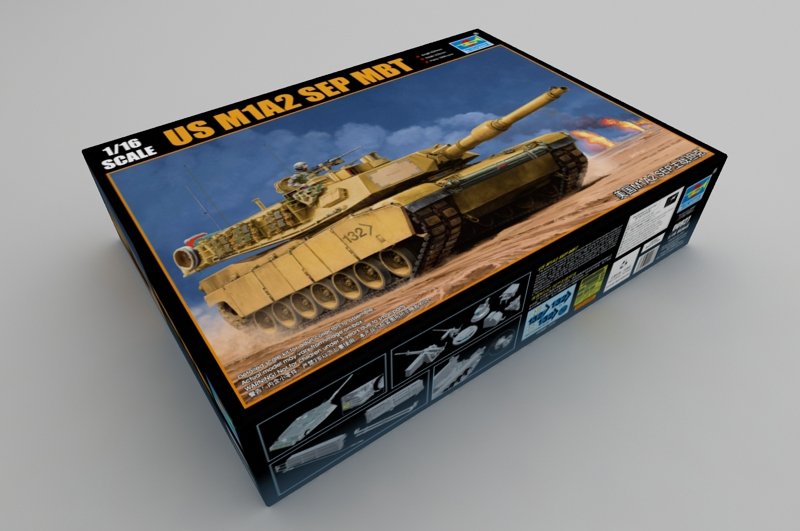 Trumpeter 00927 US M1A2 SEP MBT 1/16 – image 2