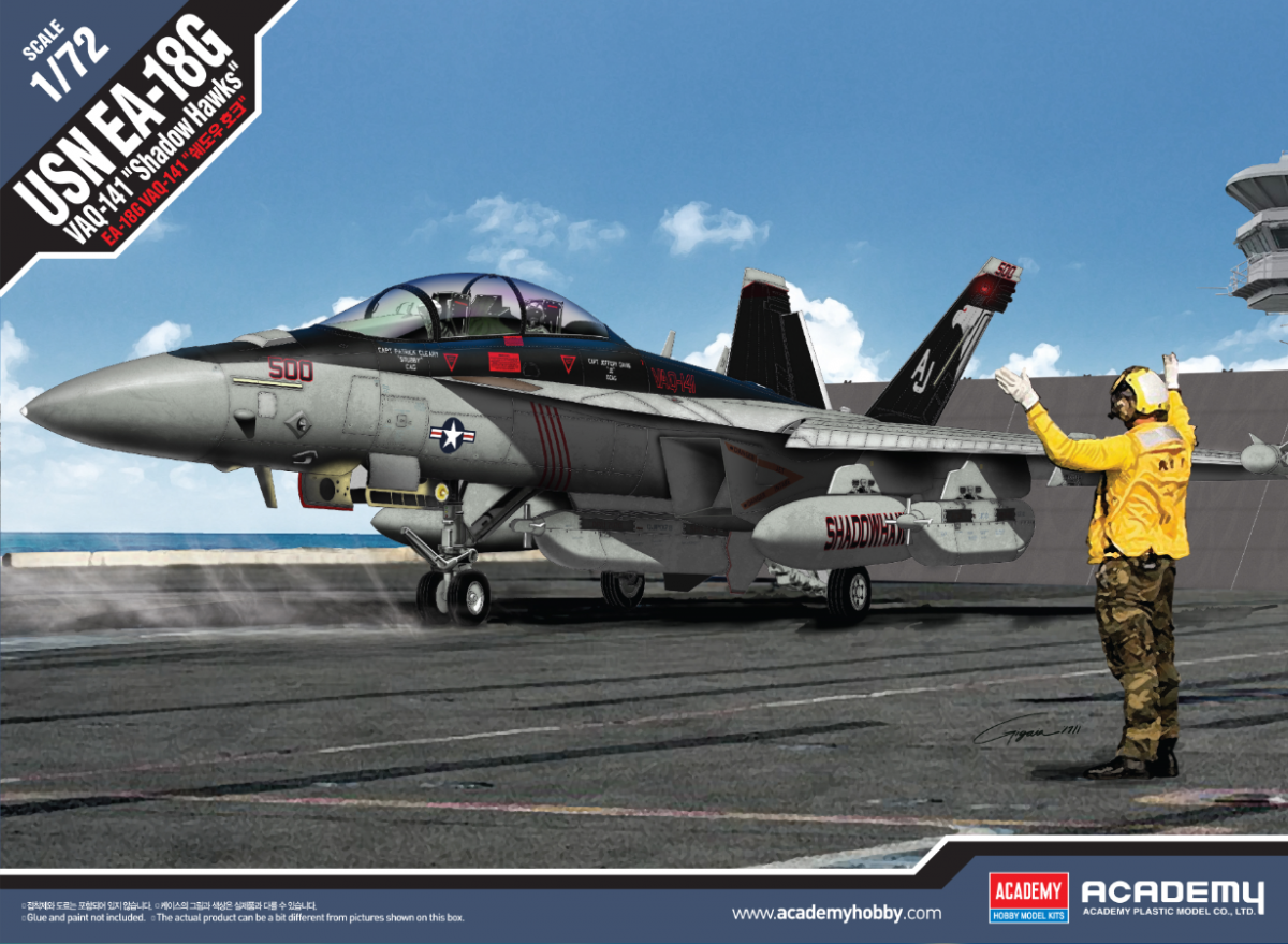 Maquette Academy 12560 USN EA-18G VAQ-141 Shadow Hawks au 1/72