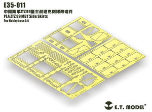ET Modèle E35-008+E35-011 PLA ZTZ 99B MBT Basic pour Hobbyboss 82440 et jupes latérales – image 9