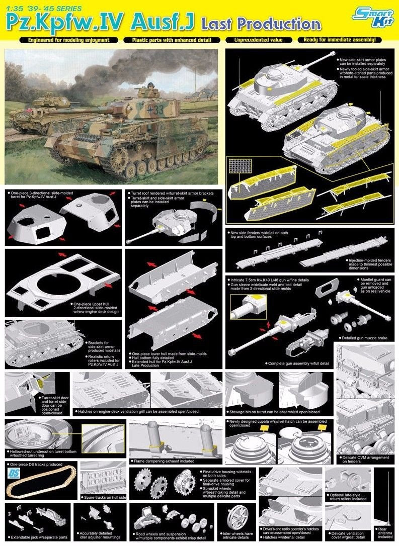 Dragon 6575 Pz.Kpfw.IV Ausf.J Last Production 1/35 – imagen 2