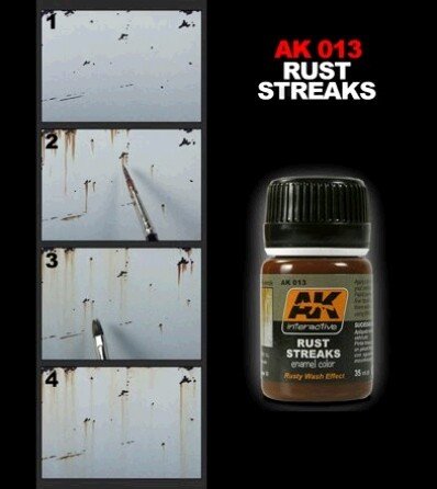 AK Interactive AK013 Rust Streaks 35ml – imagen 2