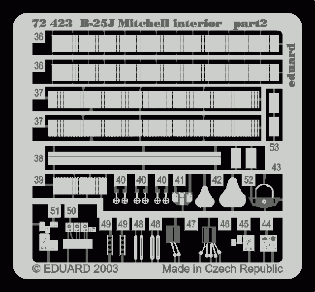 Eduard BIG7201 B-25J 1/72 HASEGAWA – immagine 6
