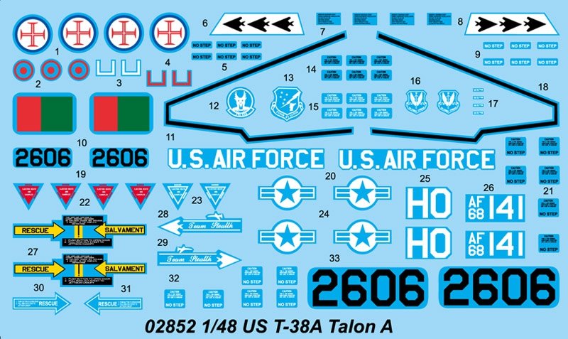 Trumpeter 02852 T-38A Talon 1/48 – imagen 3